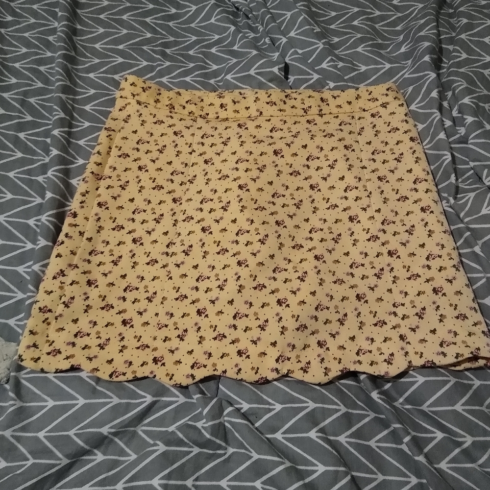 Flower Print Skirt